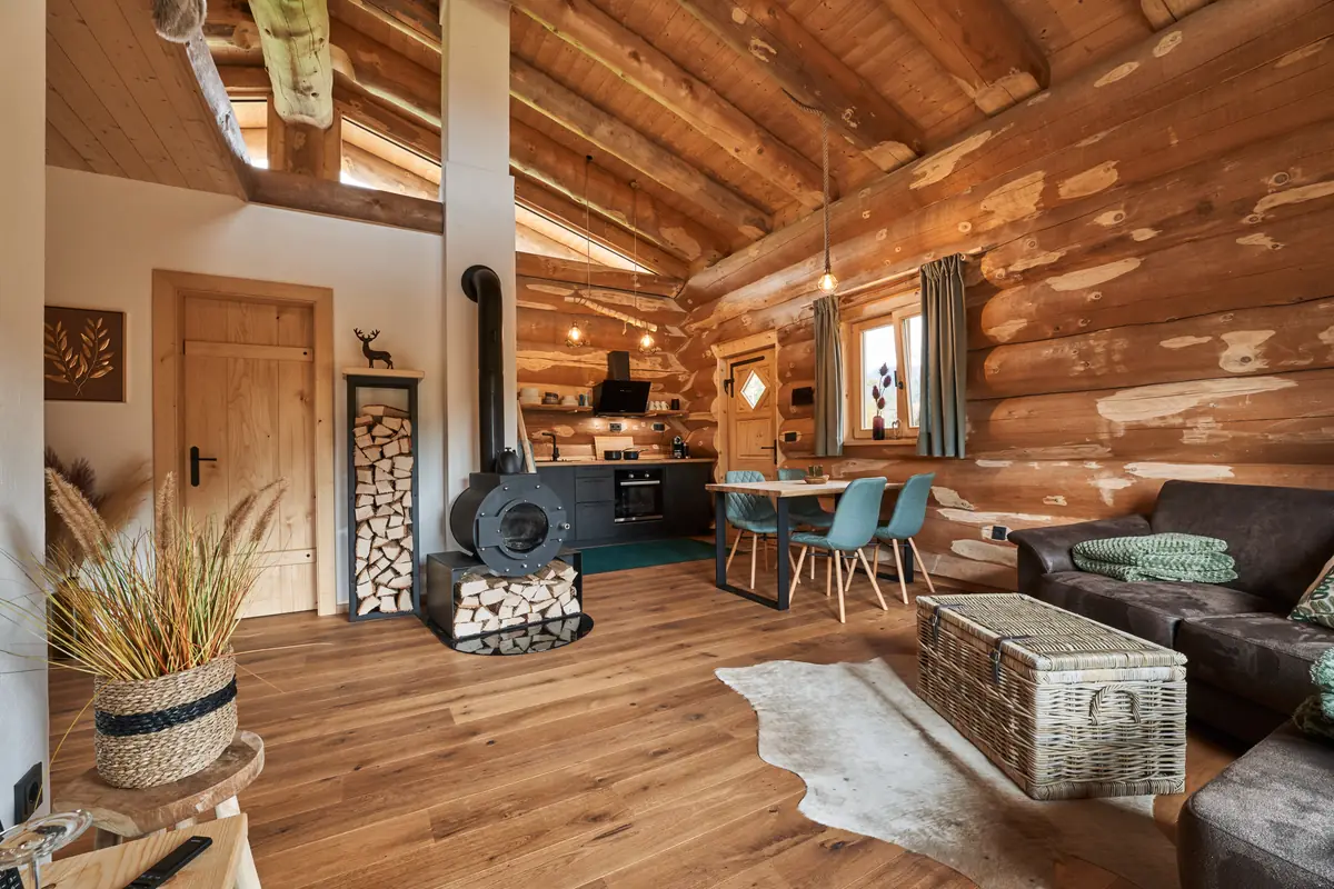 Wohnraum des Chalets Feldstein